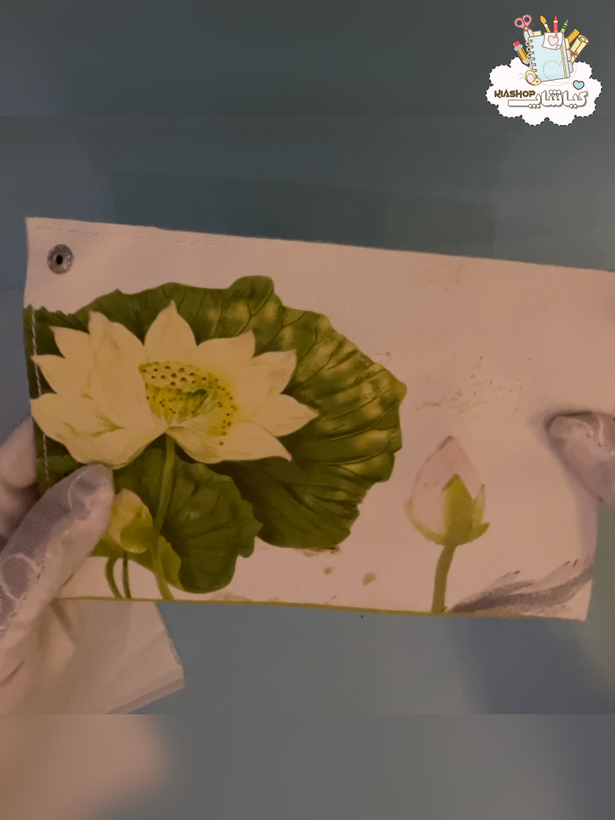 جای دستمال کاغذی پارچه ای رومیزی طرح طبیعت