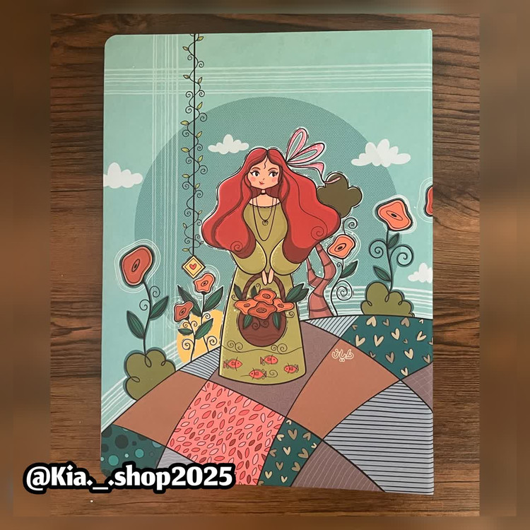 کلاسور ۲۶ حلقه ی طرحدار قفل فلزی همراه با یدک کلاسور برند دایان