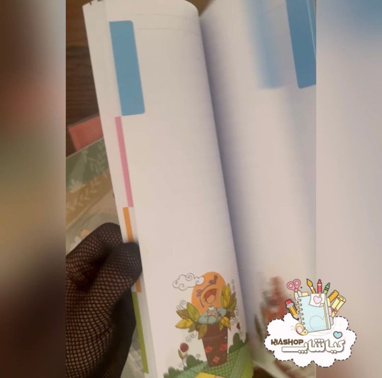 کلاسور ۲۶ حلقه ی طرحدار قفل فلزی همراه با یدک کلاسور برند دایان