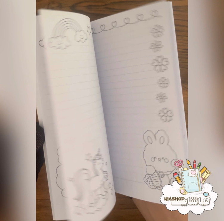 دفتر ۶۰ برگ سیمی داخل طرحدار برند نیکولند