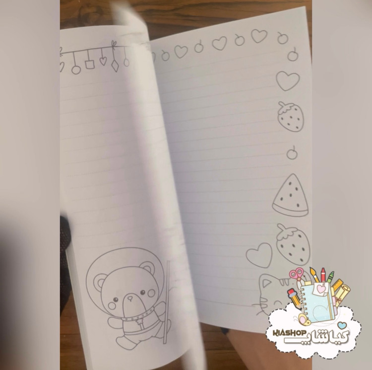 دفتر ۶۰ برگ سیمی داخل طرحدار برند نیکولند