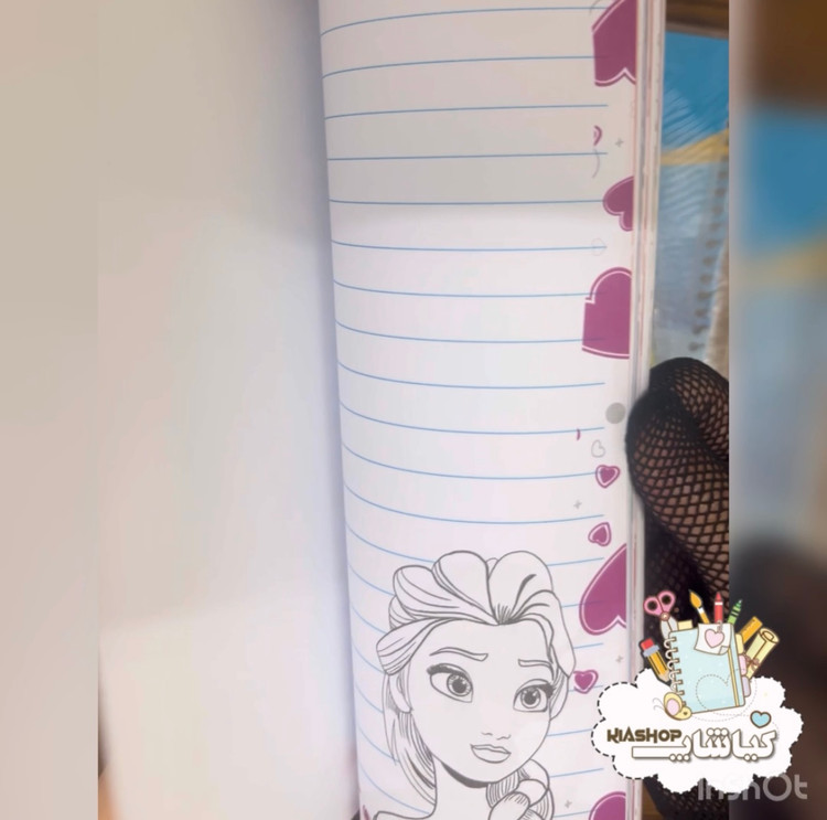دفتر ۵۰ برگ سیمی داخل طرحدار رنگی