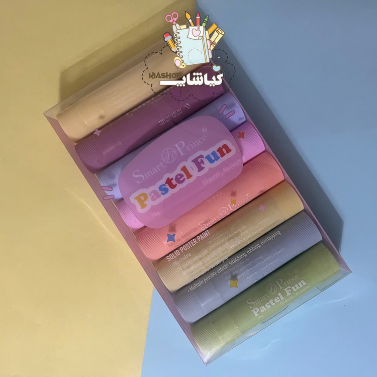 پاستل روغنی پیچی ۸ رنگ برند اسمارت پرینتس